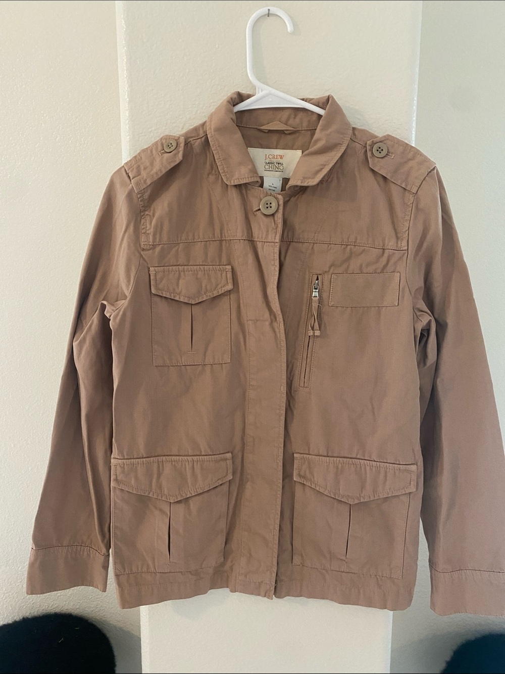 J. Crew Cotton Twill Beige Jacket Size 2